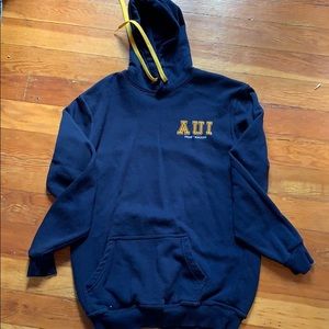 AUI blue and yellow hoodie